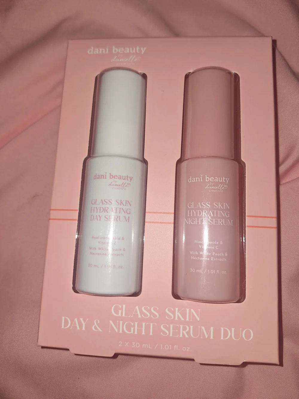 Pink Glass Skin Day & Night Serum Duo with Pink Cleanser